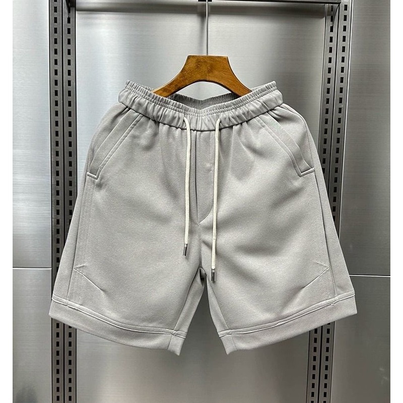 Herren Shorts Einfarbig Gerade Geschnitten Für Sommer Und Strand_voghion.com