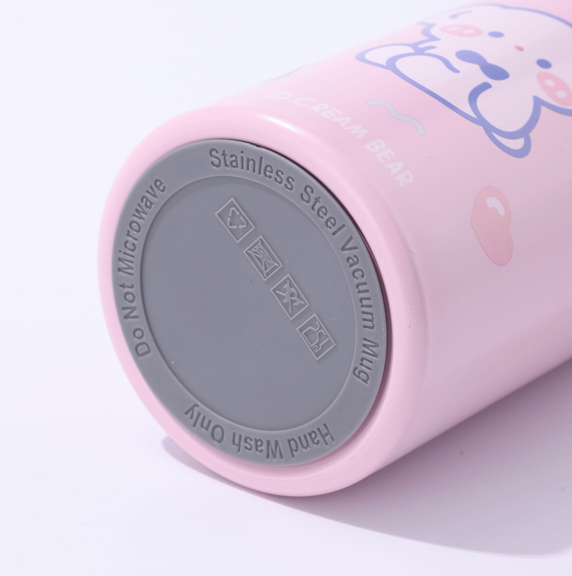 cubierta rebotante transparente taza de paja caliente de dibujos animados portátil mini taza de guisante taza de regalo impresa logotipo