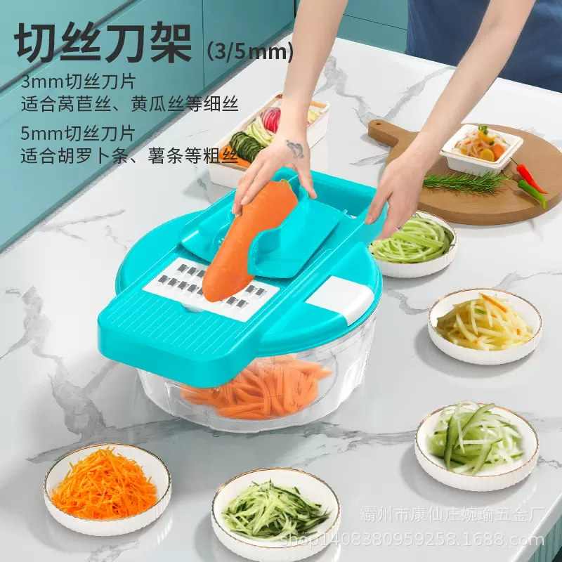 厨房工具手摇款绞菜绞肉机擦丝擦片器碎菜机切菜器手动料理机削皮