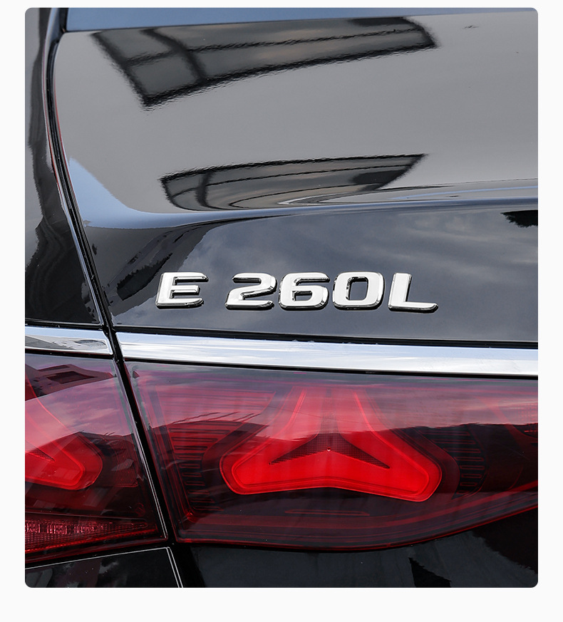 Suitable for Mercedes-Benz Four-Wheel Drive Car Tail Emblem 4Matic New C-Class E-Class Glc Glb Gle Logo Number Sticker Modification Decoration