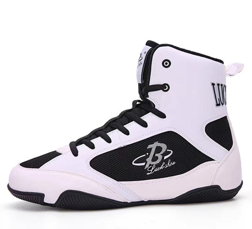 Cross-border boxing shoes, Sanda fighting training shoes, wrestling shoes, men's and women's high-top boxing shoes, wholesale children's fighting shoes