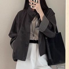 美式复古设计感高气质外套女2025秋季新款洋气个性时尚休闲通勤款