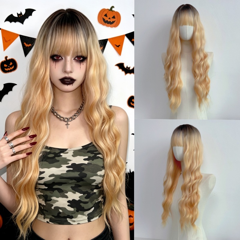 Curly matte bangs