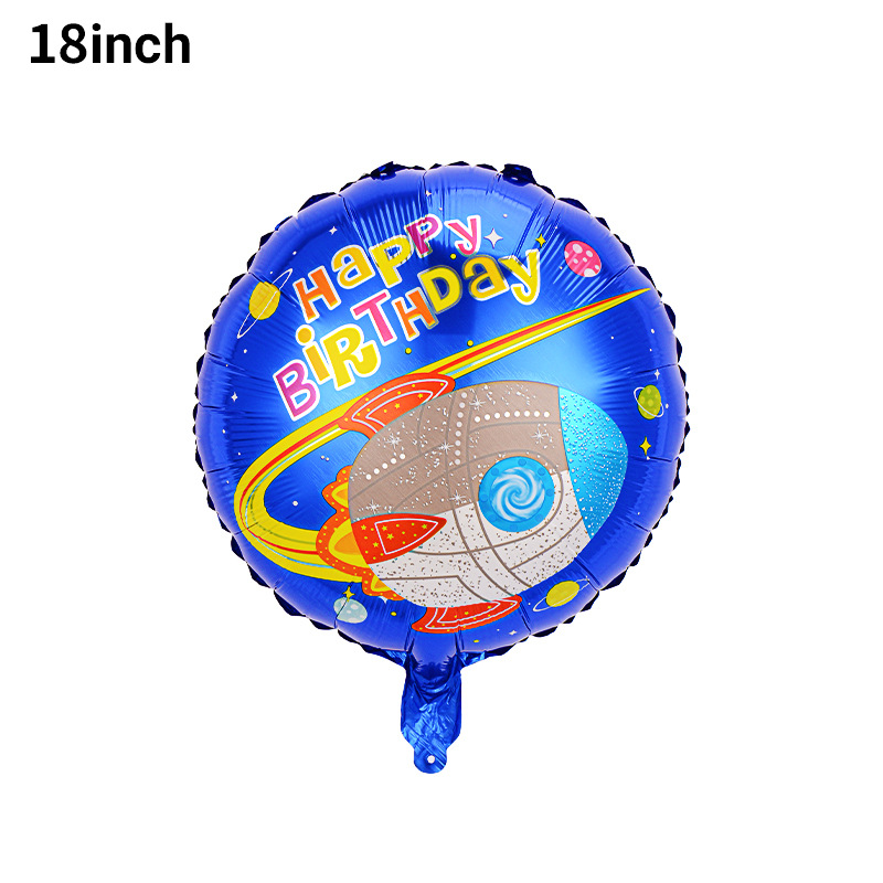 Cosmonauta cohetes globos cosmos tema piloto de globo niño decoración de cumpleaños globo de película de aluminio
