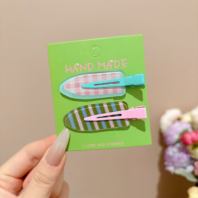 Coreano dulce dopamina hueso de color pequeño broche de pelo lateral universal broche de pelo roto lindo broche de moda mujer