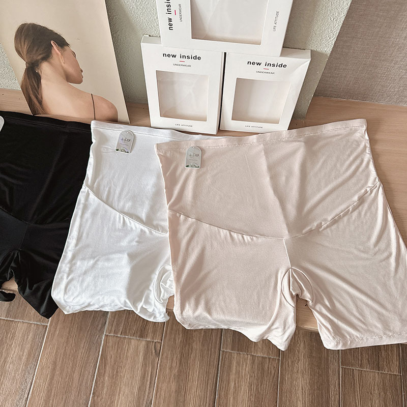 Summer Pregnant Women's Safety Pants High Waist Thin Anti-running Light Adjustable Bottoming Pregnancy Two-in-One Shorts Summer Pregnant Women's Safety Pants High Waist Thin Anti-running Light Adjustable Bottoming Pregnancy Two-in-One Shorts