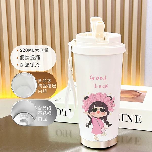 【Food Grade 316 Stainless Steel】Antique White-BXAB15640 Girl