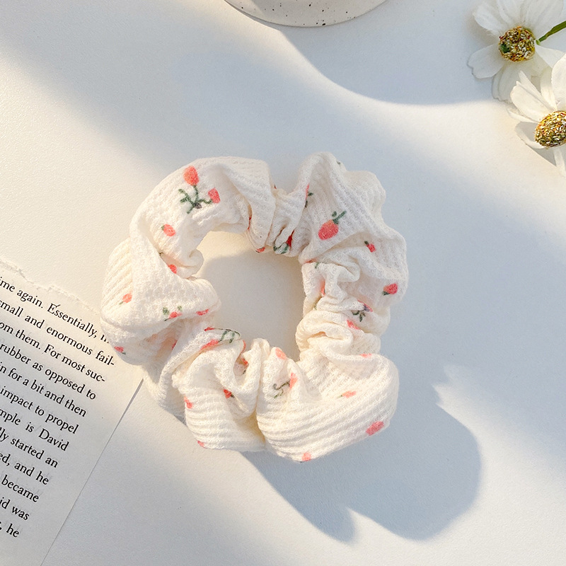 Pequeño, fresco y dulce, lazo para el cabello de intestino grueso, linda cuerda para el cabello a cuadros, atmósfera coreana, cuerda para el cabello, tocado de goma