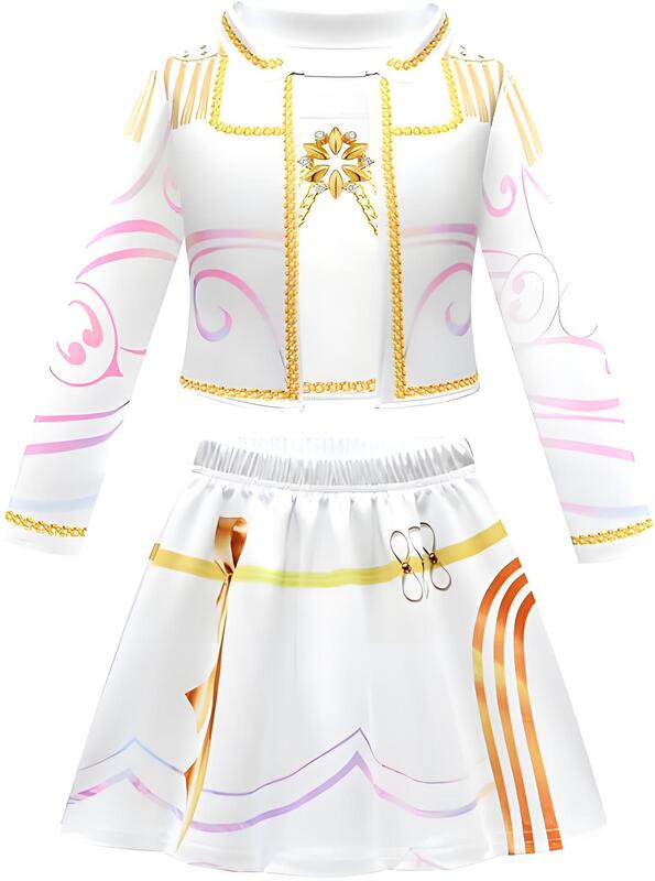 韩流打歌服K-POP猎魔女团cos儿童鲁米佐依cosplay万圣节黑金服装|undefined