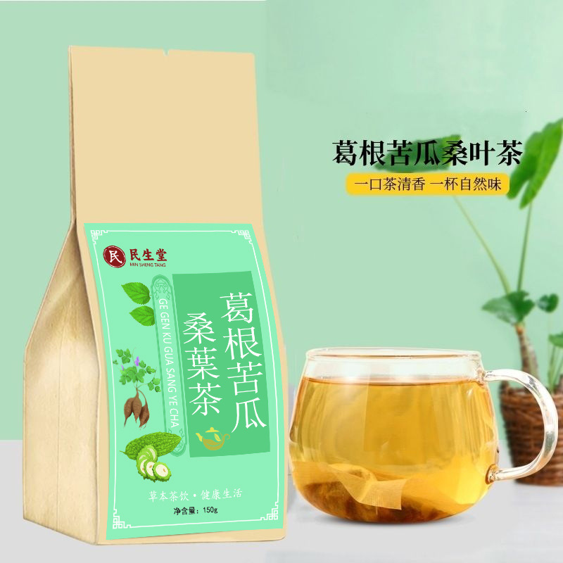 Kudzu Bitter Melon Mulberry Leaf Tea Ge Gen Ku Gua Sang Ye Cha 150g Daily Herbal Infusion Blend overview