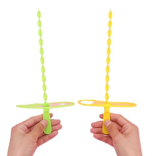 Large hand-pushed flying saucer flying fairy children outdoor classic nostalgic bamboo dragonfly flying saucer children's supply