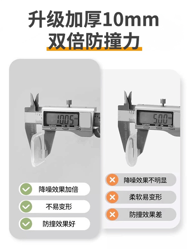✅门把手防撞贴硅胶静音垫冰箱门贴门挡条防碰撞柜门后颗粒墙|undefined