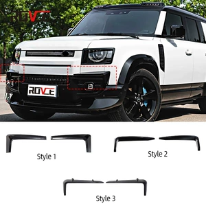 2020-2024 Land Rover Defender üçün parlaq qara duman lampası qaşı