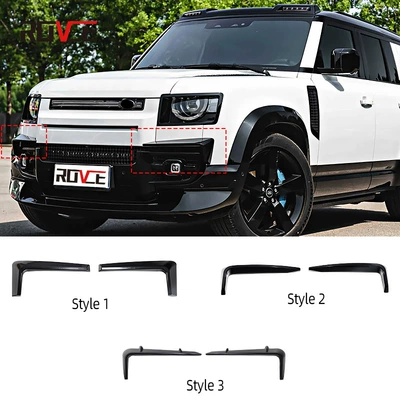 2020-2024 Land Rover Defender üçün parlaq qara duman lampası qaşı