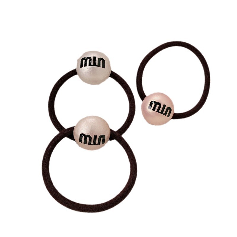 Anillo de cabello de banda de goma de perla de alta calidad de alta elasticidad de cabello de cabello de cabello de cabello de cola de caballo duradero