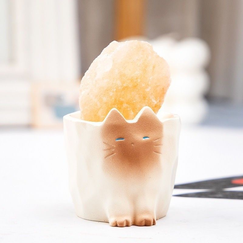 网红同款可猫猫PAI水晶盲盒潮玩树脂工艺品带扩香石寓意摆件直销|undefined