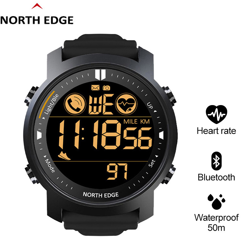 Laker Smart Watch Men Heart Rate Wr 50m Pedometer Stopwatch Laker Smart Watch Men Heart Rate Wr 50m Pedometer Stopwatch