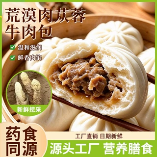 荒漠肉苁蓉包子老面鲜肉包牛肉猪肉灌汤小笼包早餐早饭速食半成品