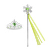 Set, children's accessory for princess heart-shaped, magic wand, “Frozen”