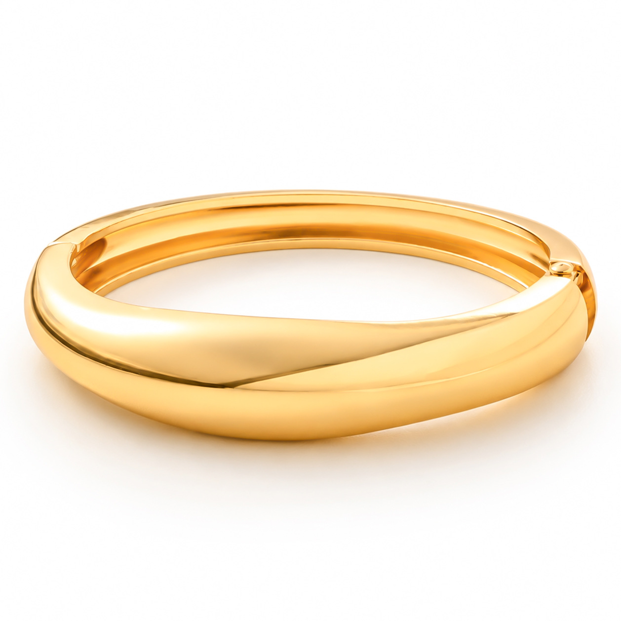 Pulsera Popular Transfronteriza Europea y Americana, Estilo Minimalista INS, Patrón de Onda Irregular, Joyería de Metal Brillante, Accesorios para Mujer