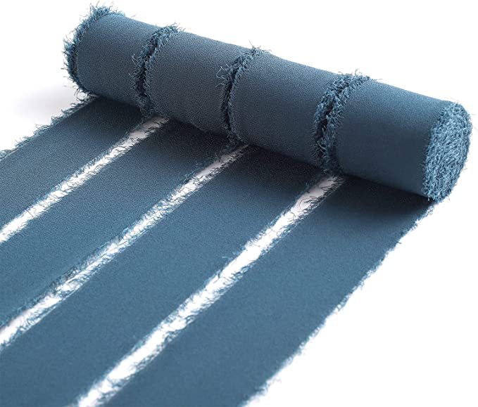 En stock venta al por mayor de gasa deshilachado cinta deshilachada boda tarjeta de felicitación arco decoración ramo de encaje de tela tira