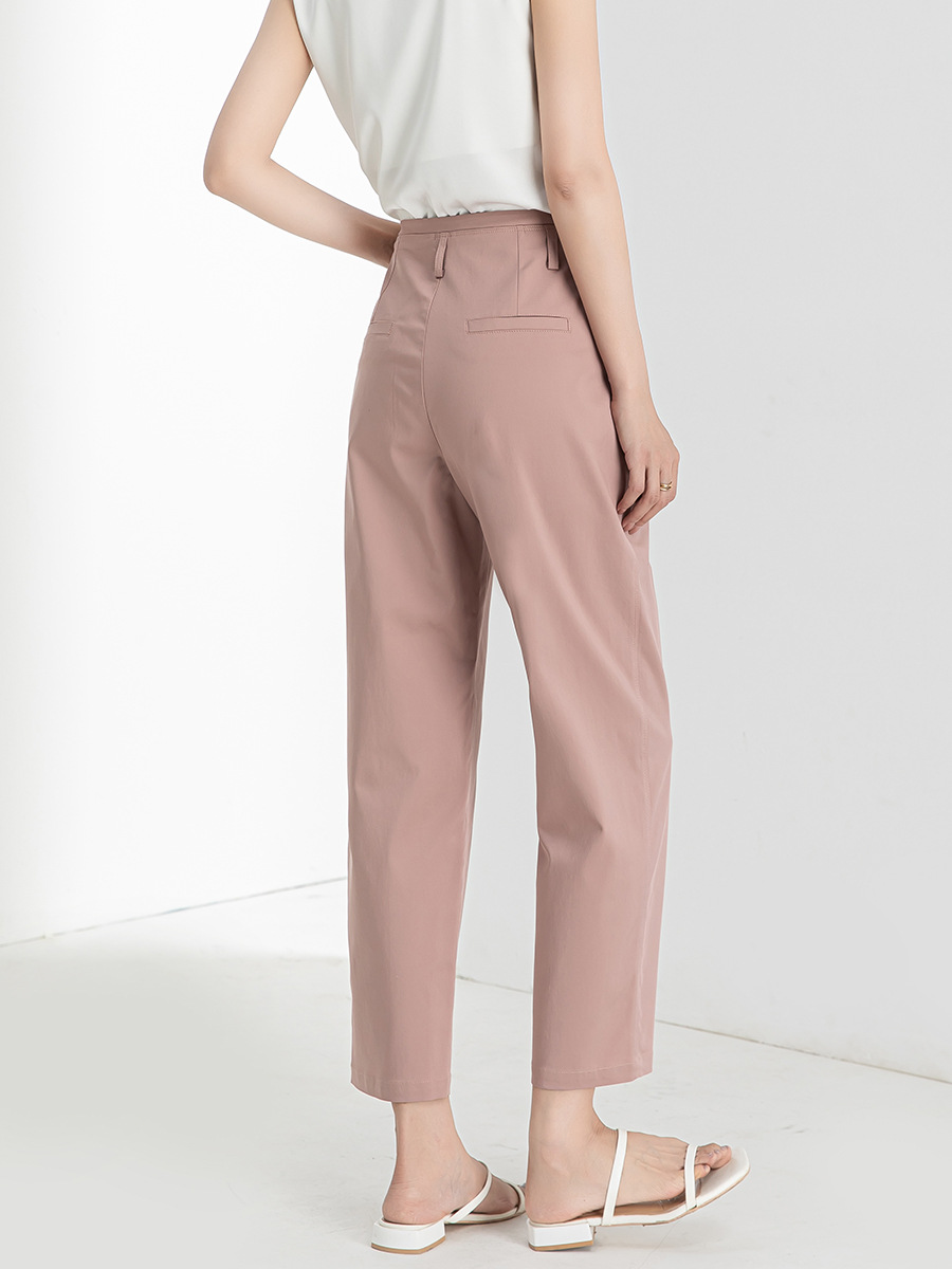Quần culottes ống rộng chất Modal ủi phẳng dáng lưỡi liềm dài 9 phân — Màu xanh navy