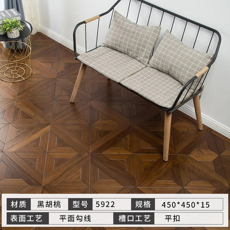 5922 블랙 호두 [쪽모이 세공] 멀티 레이어 [플랫 버클]]