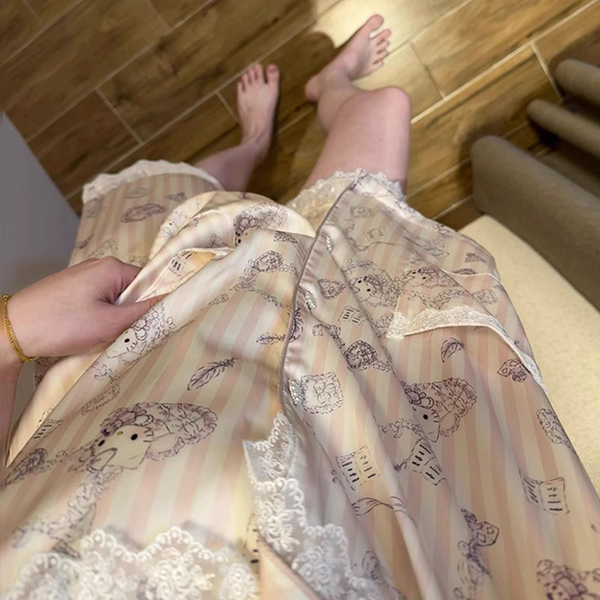 Cute silk summer pijama