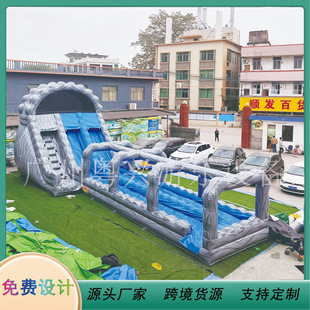 Large Slide Children's Inflatable Castle Foreign Trade Inflatable Water Slide Trampoline Manufacturer
