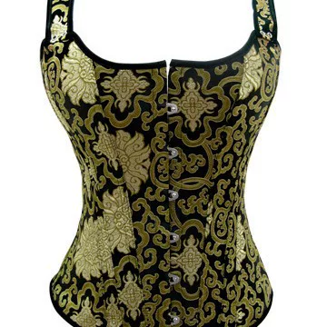 Корсет-пальто palace vest, бродеированный корсет для моделирования талии, зелёный, размеры S–XXL