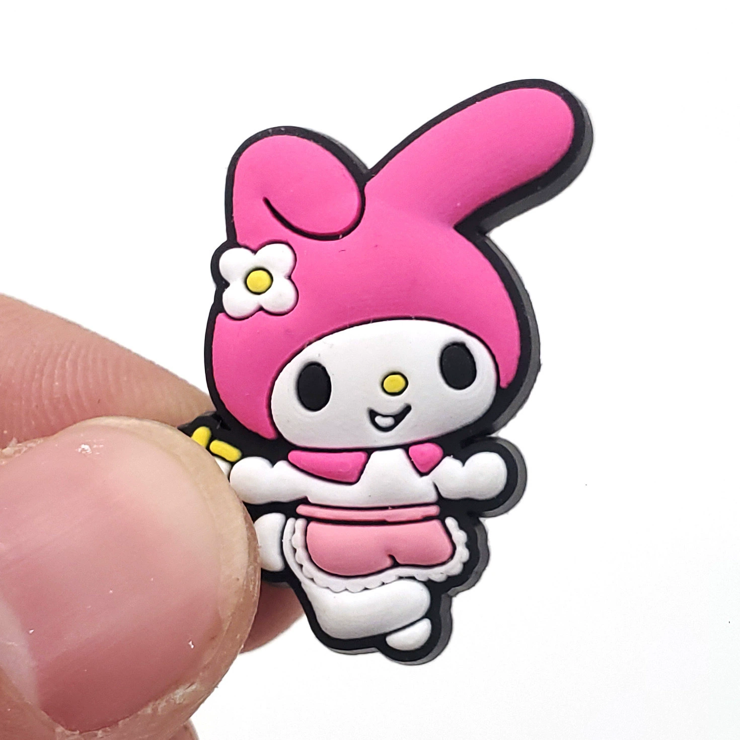 Подвески для обуви (Sanrio) Kuromi & My Melody Croc Jibbitz, assorted flower buckles, мультицветный набор