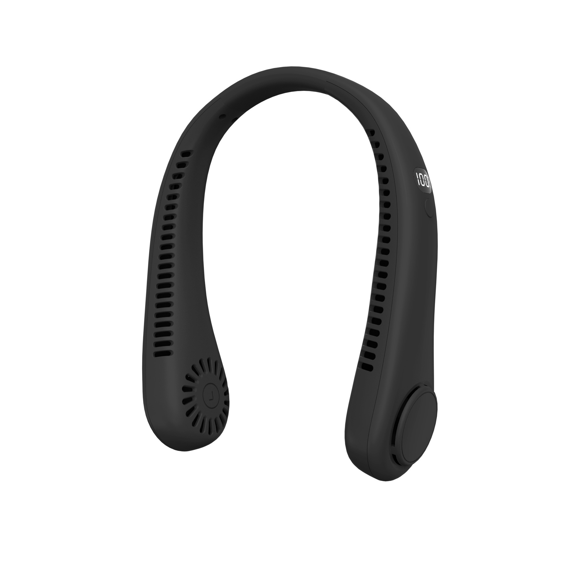 Ventilador pequeño con cuello colgante cuidadosamente seleccionado, potente sin hojas, silencioso, portátil, ligero, ajuste de tres velocidades, enfriamiento, ventilador con cuello colgante sin hojas