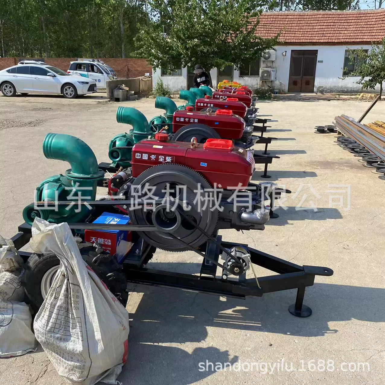 6inch Дизельный водяной насос с двигателем мощностью 15 л.с., подходящий для муниципального центробежного насоса для борьбы с наводнениями и дренажем.