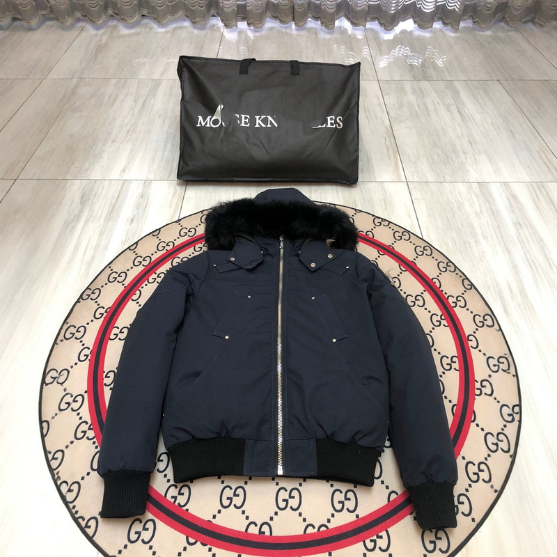 Cross-border bestseller 3Q fox fur moose small scissor down jacket model 02 men's Canadian style aviator jacket