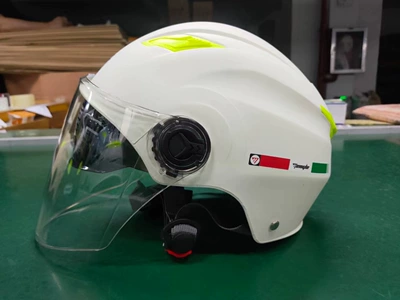 Motorcycle Safety Supplies: Outdoor Adult Dual-Lens Helmet, Protective - beige-double-mirror-transparent-long-mirror