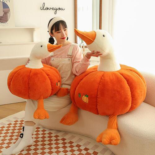 Cute goose doll creative pumpkin duck plush toy pillow funny bestie girl friend gift