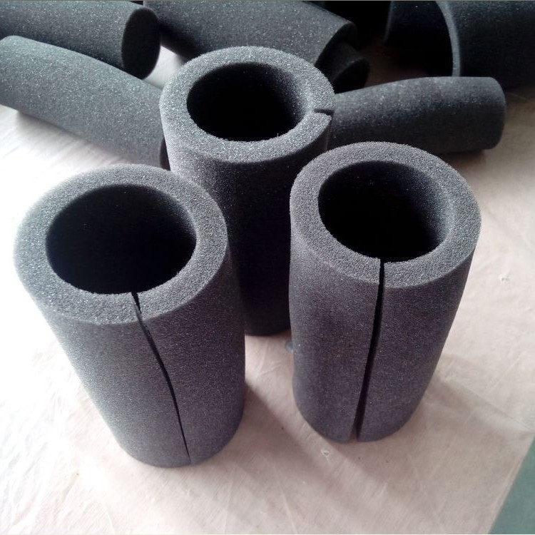 黑色防火管切割泡棉 大泡体海绵成型管状物批发海绵条
