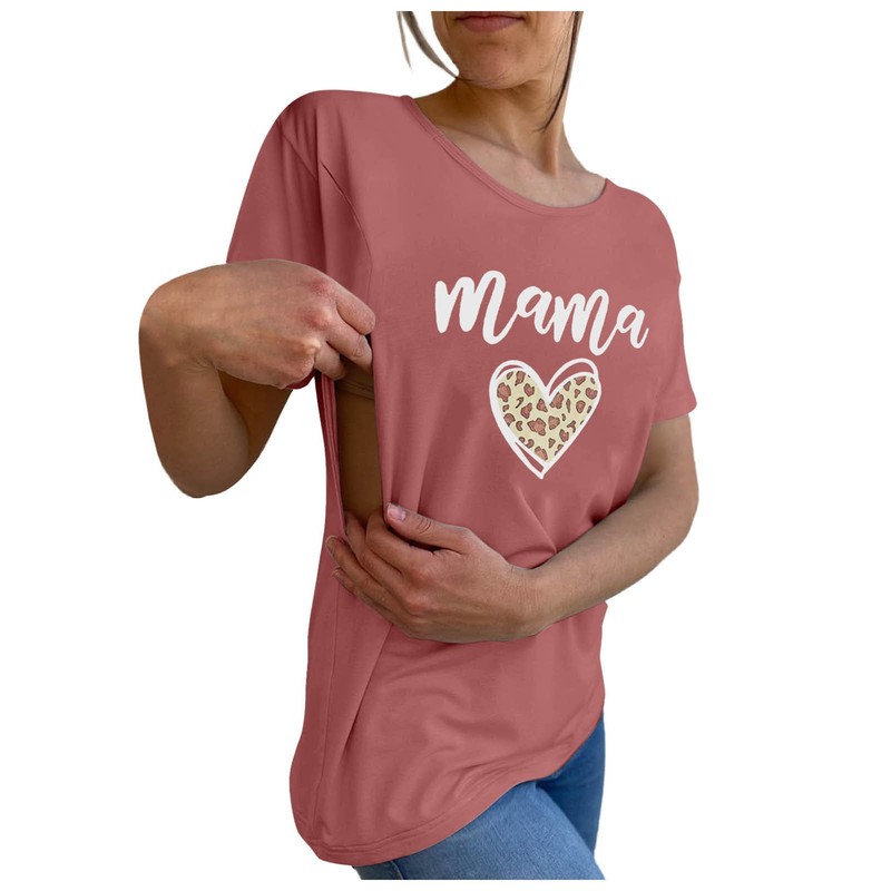 アマゾン欧米の対外貿易tシャツ女性半袖妊婦シャツ授乳服スポット卸売り|undefined