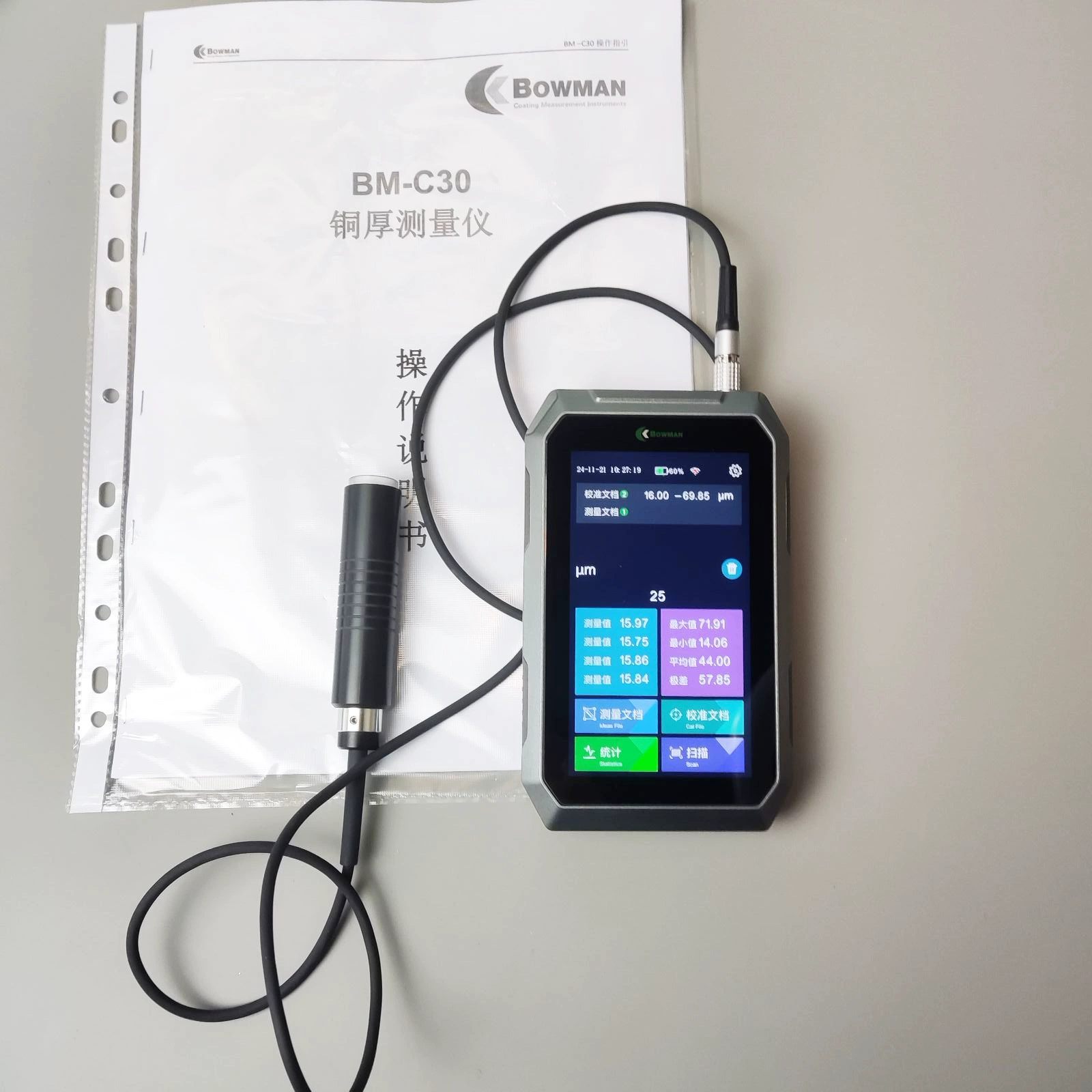 Измеритель толщины меди с покрытием меди BM-C30 США Borman измеритель толщины меди измеритель толщины медной фольги на поверхности печатной платы