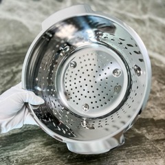 卸売り高品質304ステンレスろ過水盆洗浄果物かご漏れ盆ろ過孔家庭用鍋22cm蒸し器料理