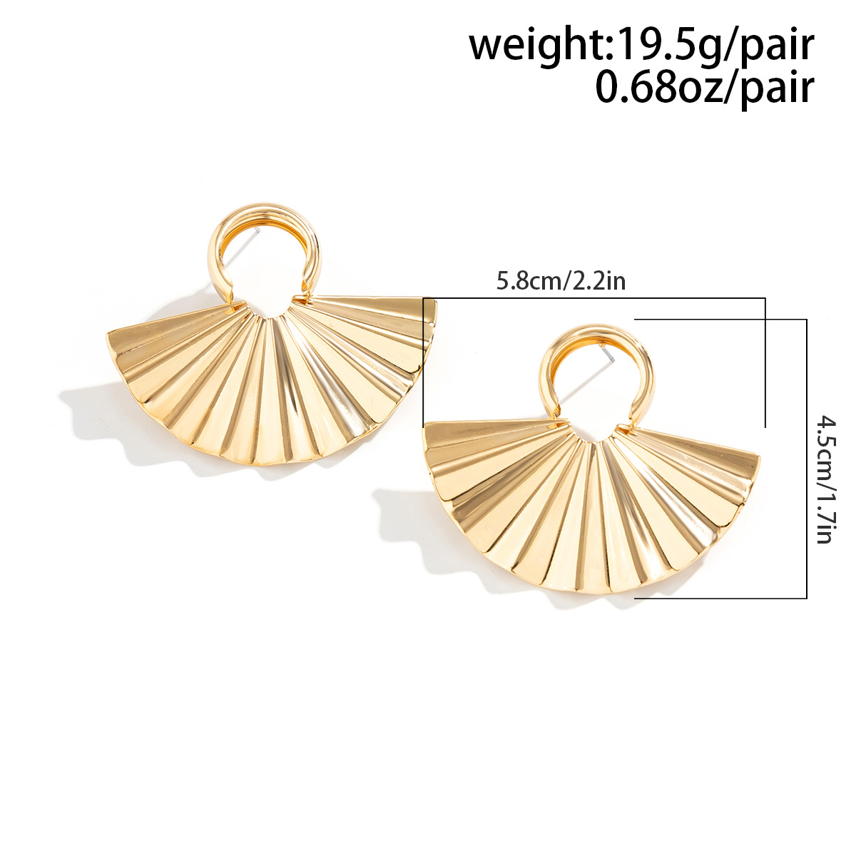 35g Weight Vacuum Plating Gold Plating Process Iron Ear Needle Material Drop Earrings Classification 1 Pair Quantity Casual, Street Occasion Metal Material Water Droplets, Heart Shape Pattern Women's Gender Plating Design Exaggerated, Simple Style Style 1 Pair Exaggerated Simple Style Water Droplets Heart Shape Plating Metal Drop Earrings 48
