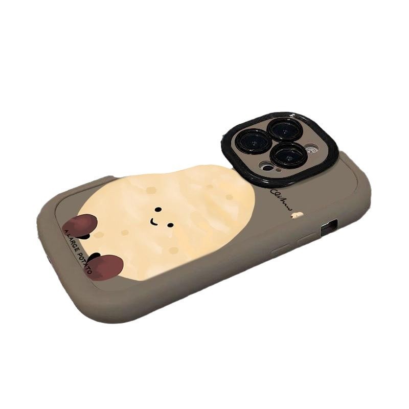 大きなジャガイモ1個で12個のリンゴ、16promax、iPhone15plus/13、保護ケース17/14に対応します。|undefined