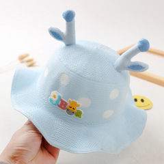 兒童草帽男女童夏季新款韓版可愛防曬太陽帽夏天出遊遮陽帽1-3歲