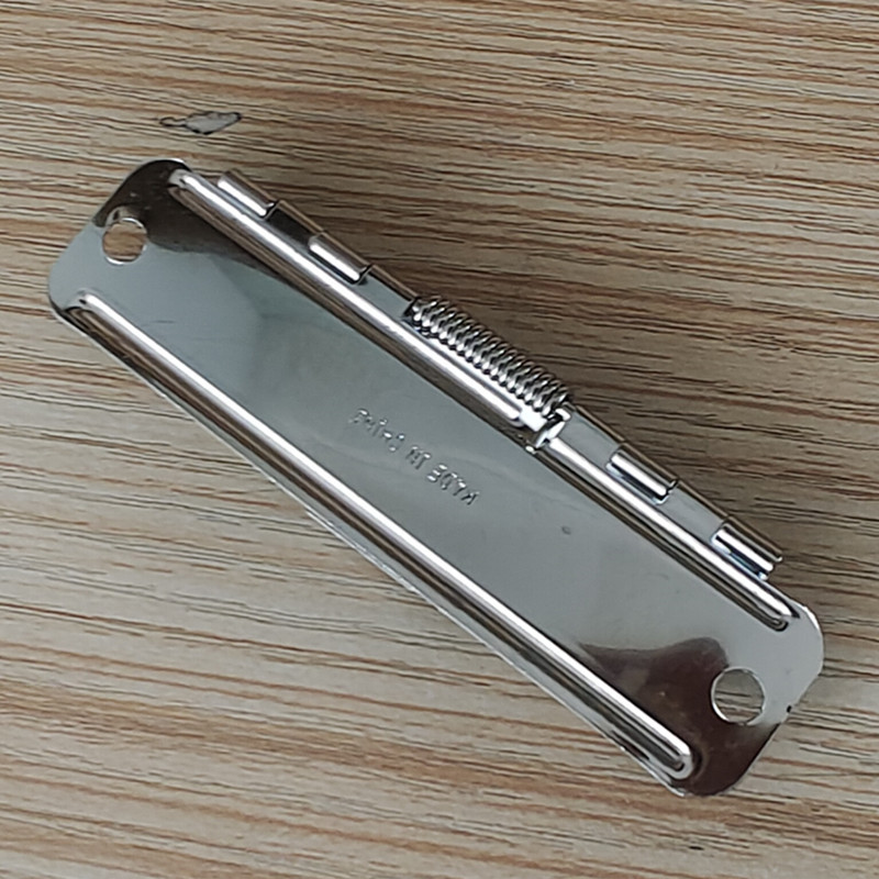 五金票夹平板夹手拉夹84MM牙夹属文具2孔弹簧夹子五金文件夹配件