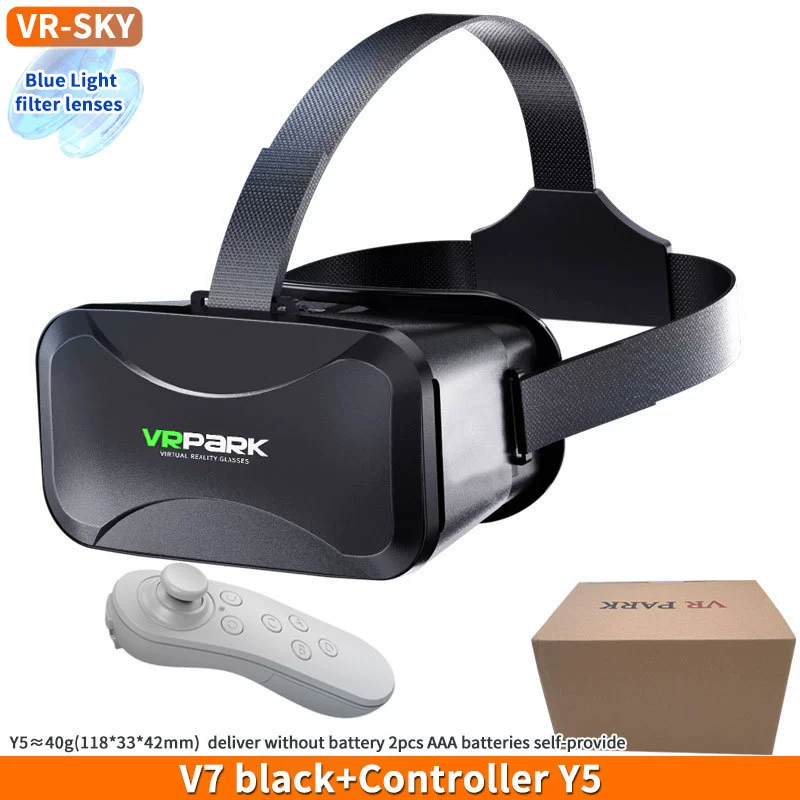 Популярные очки VRPARK Android виртуальная игра панорамная 3D кросс-бордер шлем BOX для мобильного телефона HD всё-в-одном VRV7