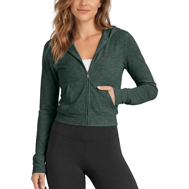 2026 Amazon Bestseller, Women's Full-Zip Short Hoodie, Ultra Soft