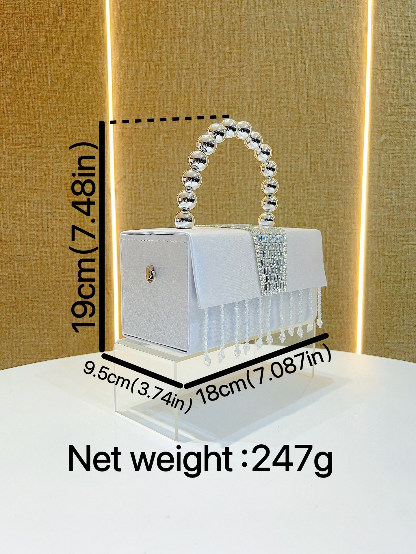 Sac à main clutch à paillettes et diamants pour soirée chic_voghion.com
