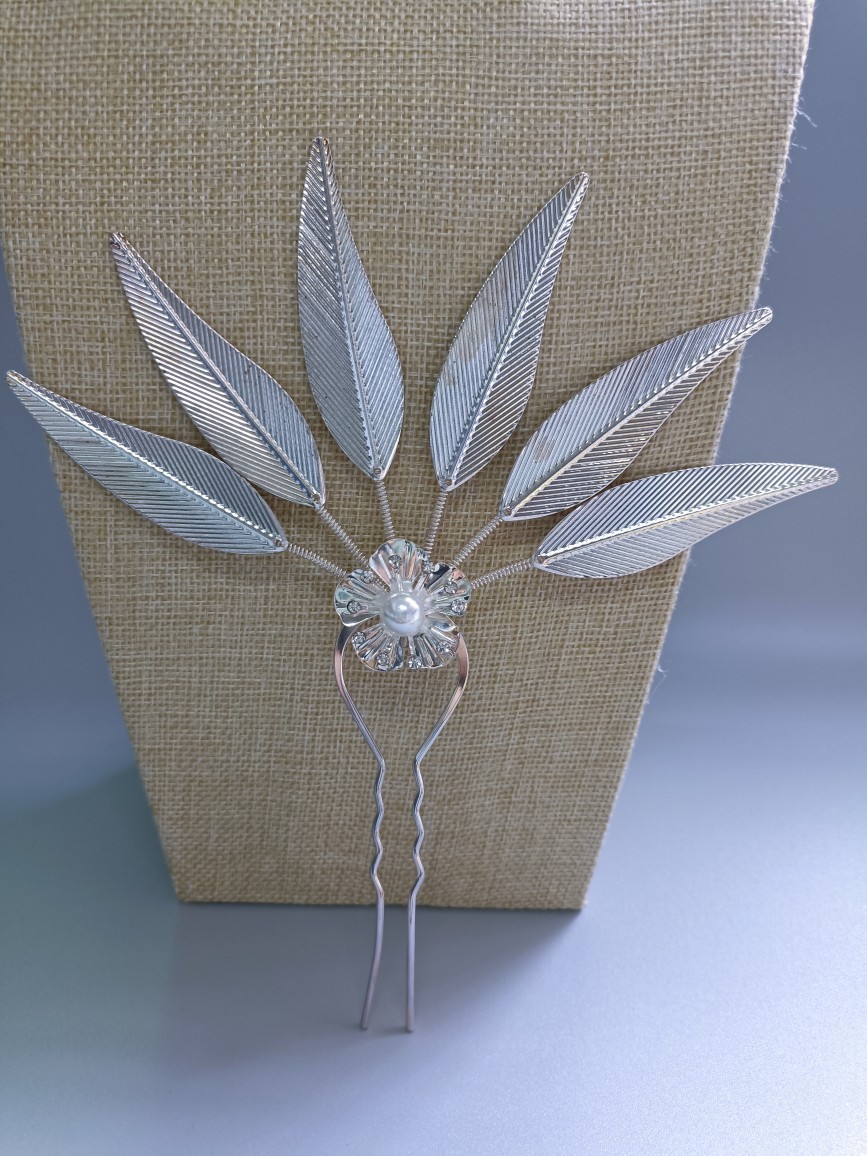 Thai Dai estilo étnico horquilla Golden Leaf horquilla joyería popular accesorios de vacaciones