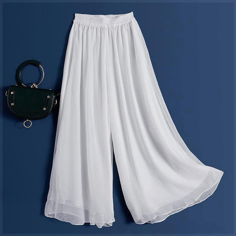2025 Summer New Chinese Style Tencel Wide-Leg High-Waisted Ultra-Light Breathable Casual Pants for Young and Middle-Aged People, Danceable with Flowing Draping