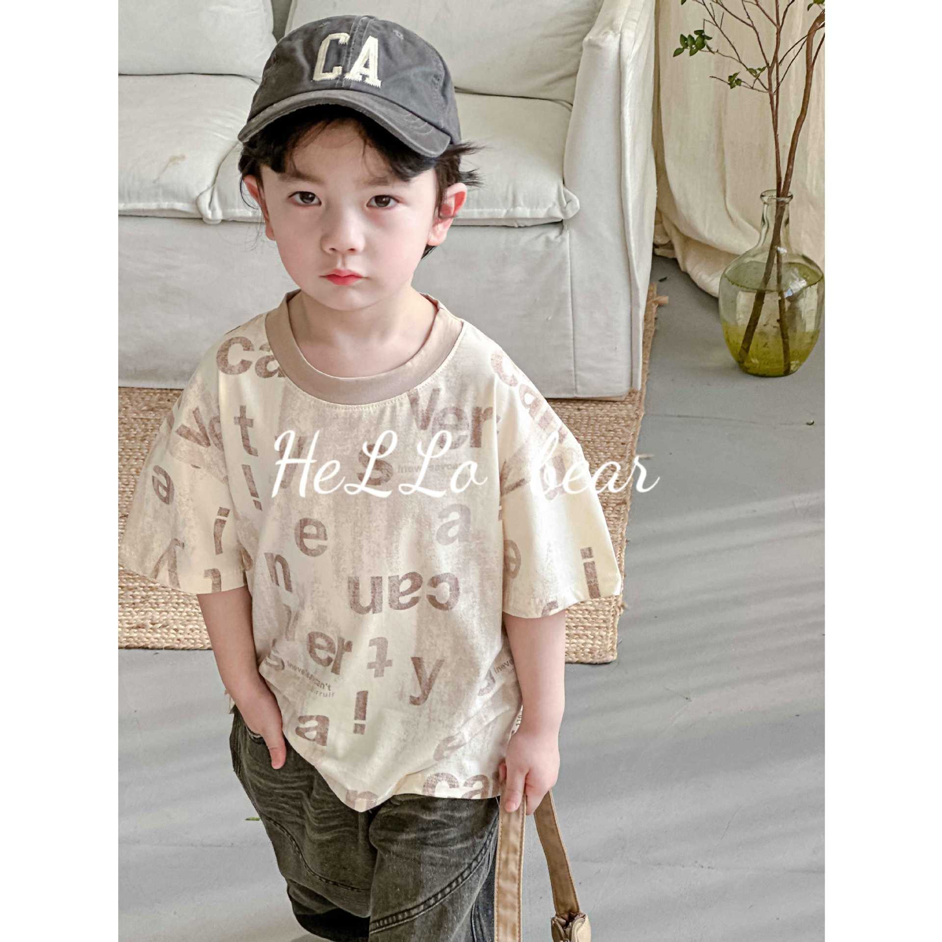 Летняя футболка с коротким рукавом, детская одежда, оптовые продажи